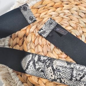BCBG MaxAzria Snakeskin Belt, Size S